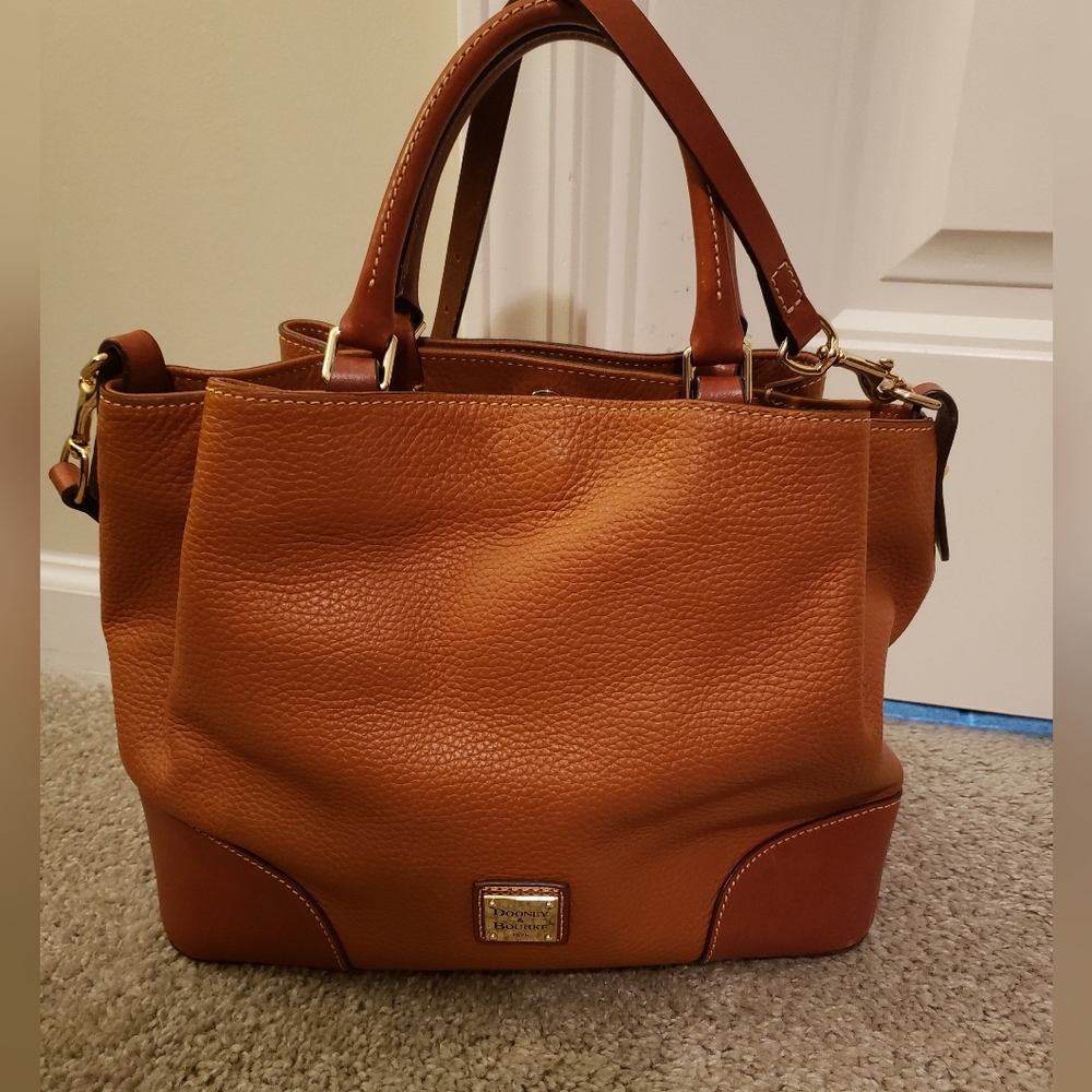 Dooney & Bourke Gretta Brenna Carmel Brown Leather Tote